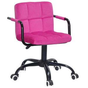 Стілець Onder Mebli Arno-Arm BK-OFFICE Малина B-1023 Оксамит