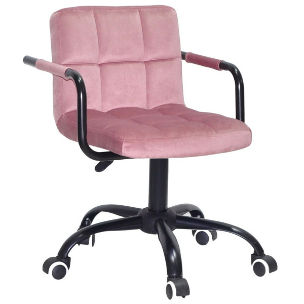 Стілець Onder Mebli Arno-Arm BK-OFFICE Пильна Троянда B-1030 Оксамит-0