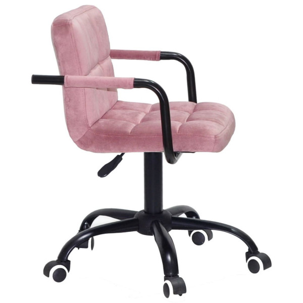 Стілець Onder Mebli Arno-Arm BK-OFFICE Пильна Троянда B-1030 Оксамит-2