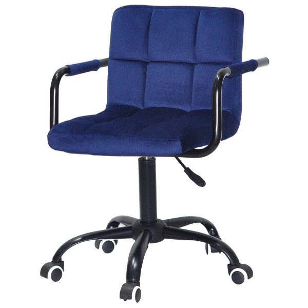 Стілець Onder Mebli Arno-Arm BK-OFFICE Синій B-1026 Оксамит-1