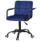 Стул Onder Mebli Arno-Arm BK-OFFICE Синий B-1026 Бархат-1-thumb