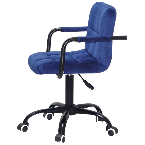 Стілець Onder Mebli Arno-Arm BK-OFFICE Синій B-1026 Оксамит-3
