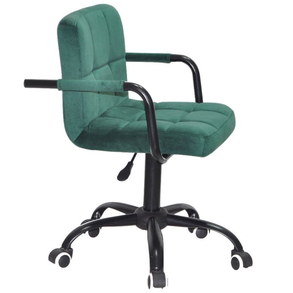 Стілець Onder Mebli Arno-Arm BK-OFFICE Зелений B-1036 Оксамит-2