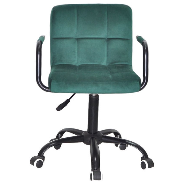 Стілець Onder Mebli Arno-Arm BK-OFFICE Зелений B-1036 Оксамит-1