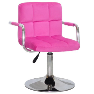 Стілець Onder Mebli Arno-Arm CH-BASE Малина B-1023 Оксамит