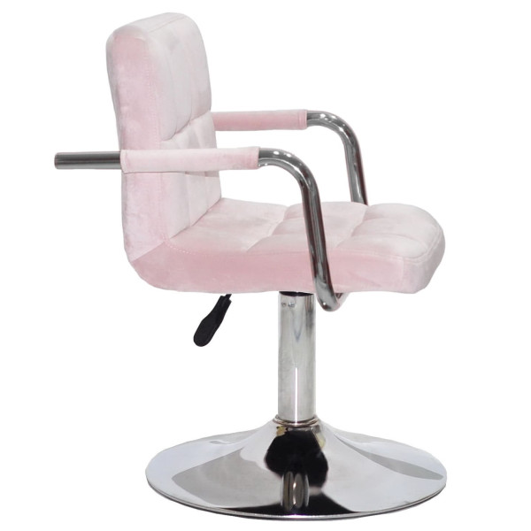 Стул Onder Mebli Arno-Arm CH-BASE Розовый B-1021 Бархат-2