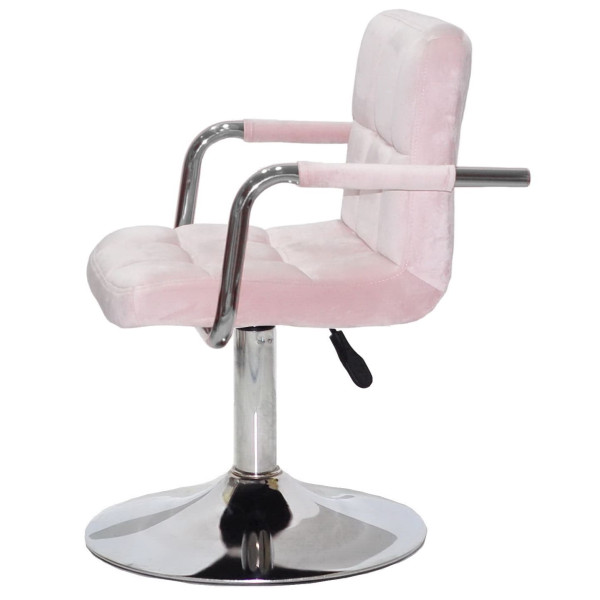 Стул Onder Mebli Arno-Arm CH-BASE Розовый B-1021 Бархат-3