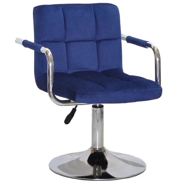 Стул Onder Mebli Arno-Arm CH-BASE Синий B-1026 Бархат-0