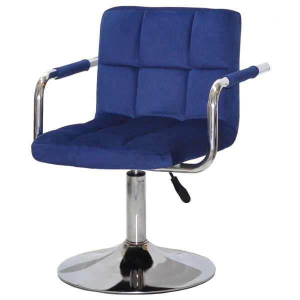 Стул Onder Mebli Arno-Arm CH-BASE Синий B-1026 Бархат-1