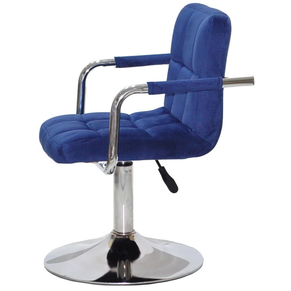 Стул Onder Mebli Arno-Arm CH-BASE Синий B-1026 Бархат-3