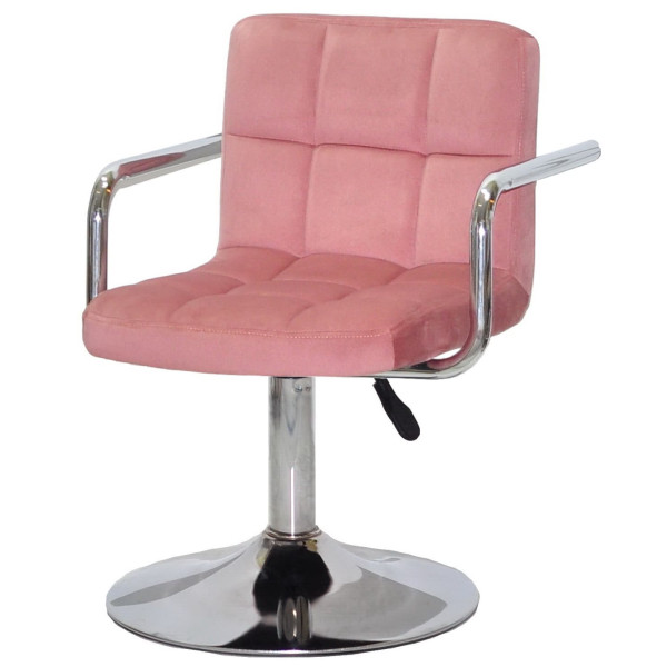 Стілець Onder Mebli Arno-Arm CH-BASE Теракотовий B-1018 Оксамит-1