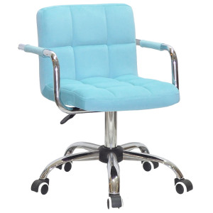 Стілець Onder Mebli Arno-Arm CH-OFFICE Блакитний B-1019 Оксамит