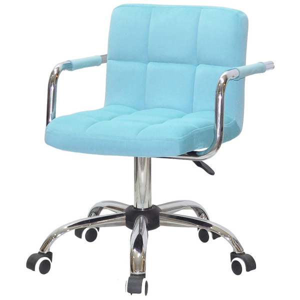 Стул Onder Mebli Arno-Arm CH-OFFICE Голубой B-1019 Бархат-1