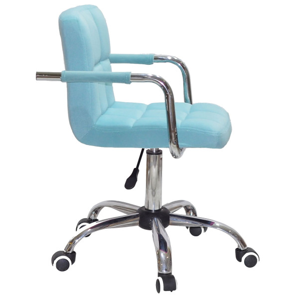 Стул Onder Mebli Arno-Arm CH-OFFICE Голубой B-1019 Бархат-2