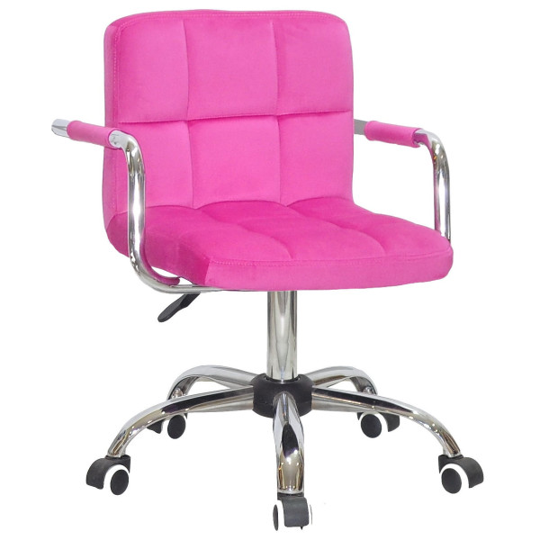 Стілець Onder Mebli Arno-Arm CH-OFFICE Малина B-1023 Оксамит-0