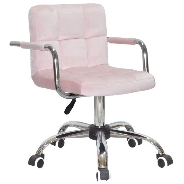 Стілець Onder Mebli Arno-Arm CH-OFFICE Рожевий B-1021 Оксамит-0