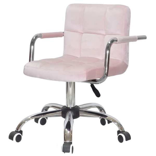 Стілець Onder Mebli Arno-Arm CH-OFFICE Рожевий B-1021 Оксамит-1