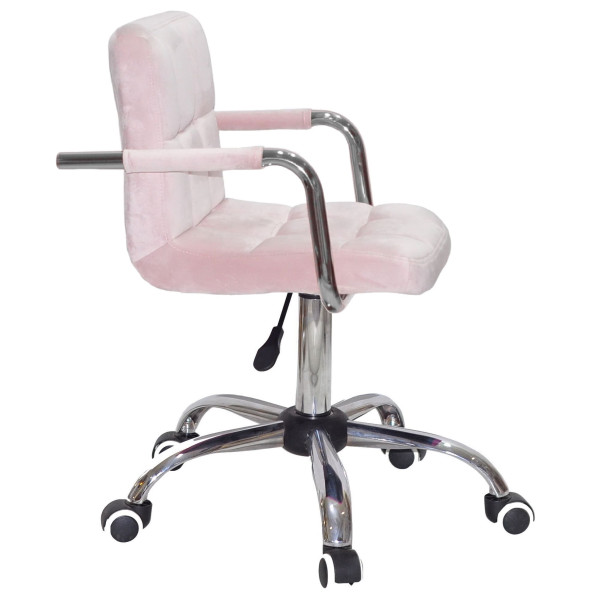 Стілець Onder Mebli Arno-Arm CH-OFFICE Рожевий B-1021 Оксамит-2