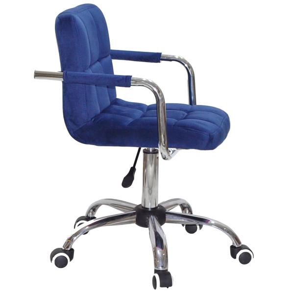 Стул Onder Mebli Arno-Arm CH-OFFICE Синий B-1026 Бархат-2