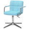 Стул Onder Mebli Arno-Arm MODERN BASE Голубой B-1019 Бархат-1-thumb