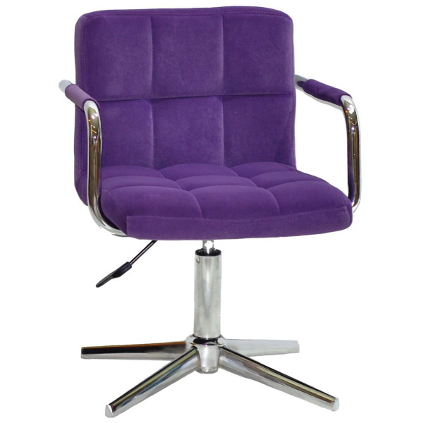 Стул Onder Mebli Arno-Arm MODERN BASE Пурпурный B-1013 Бархат-0