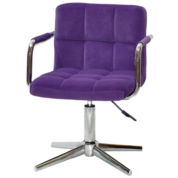 Стул Onder Mebli Arno-Arm MODERN BASE Пурпурный B-1013 Бархат-1
