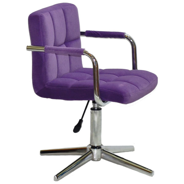 Стул Onder Mebli Arno-Arm MODERN BASE Пурпурный B-1013 Бархат-2