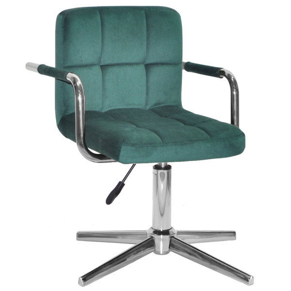Стул Onder Mebli Arno-Arm MODERN BASE Зеленый B-1036 Бархат-0
