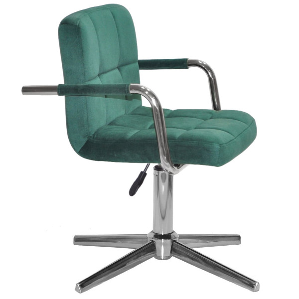 Стул Onder Mebli Arno-Arm MODERN BASE Зеленый B-1036 Бархат-2