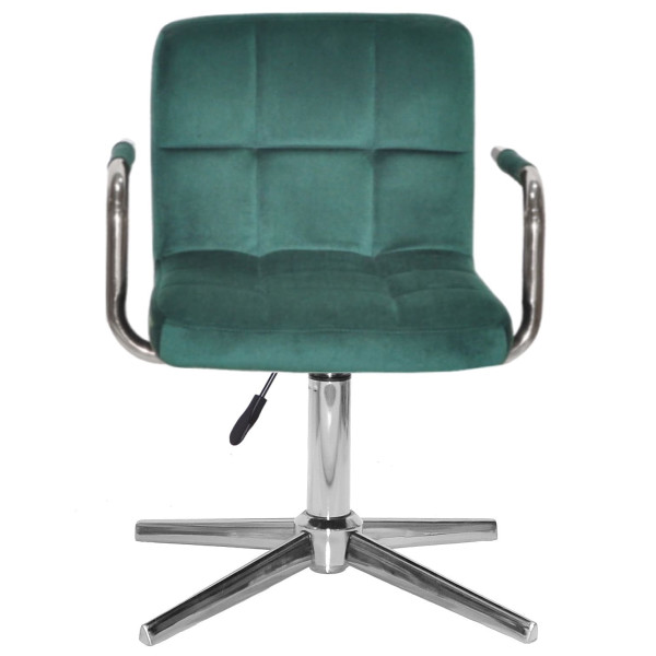 Стул Onder Mebli Arno-Arm MODERN BASE Зеленый B-1036 Бархат-1