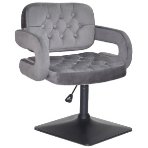 Стілець Onder Mebli GOR 4-BK-BASE Сірий B-1034 Оксамит