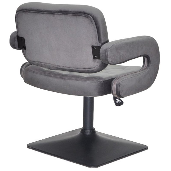 Стул Onder Mebli GOR 4-BK-BASE Серый B-1034 Бархат-2