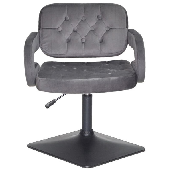 Стул Onder Mebli GOR 4-BK-BASE Серый B-1034 Бархат-1