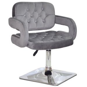 Стул Onder Mebli GOR 4-CH-BASE Серый B-1034 Бархат