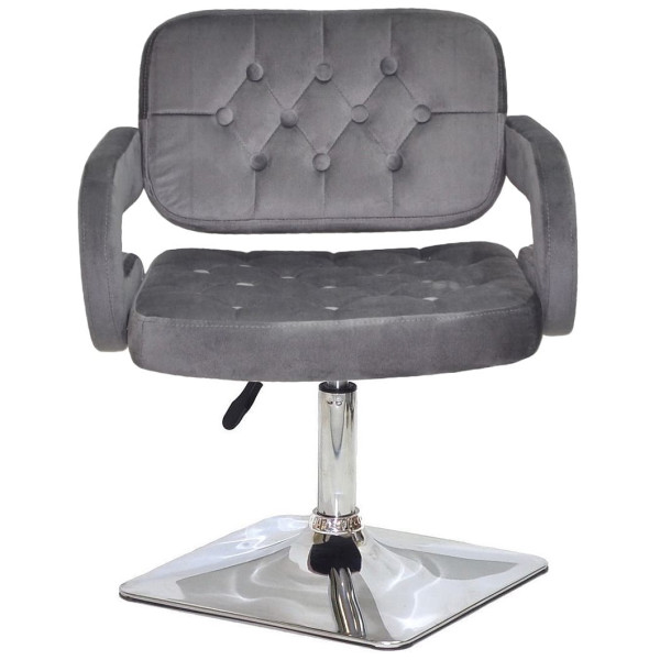 Стул Onder Mebli GOR 4-CH-BASE Серый B-1034 Бархат-1