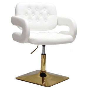 Стул Onder Mebli GOR 4-GD-BASE Белый Экокожа