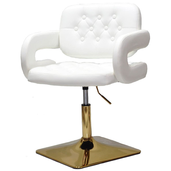 Стул Onder Mebli GOR 4-GD-BASE Белый Экокожа-1