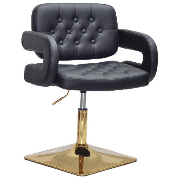 Стул Onder Mebli GOR 4-GD-BASE Черный Экокожа-0