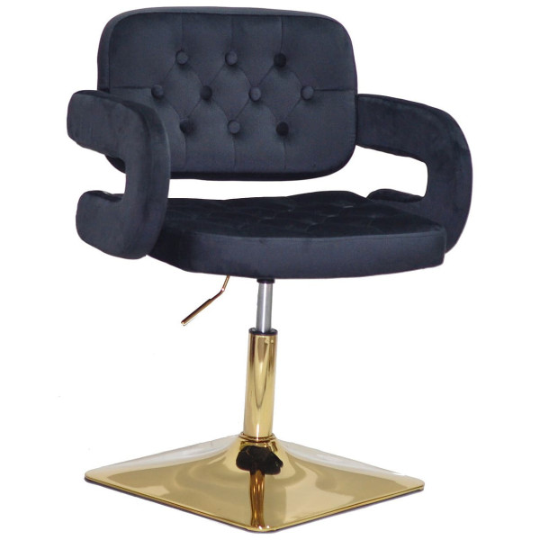 Стілець Onder Mebli GOR 4-GD-BASE Чорний B-1011 Оксамит-0