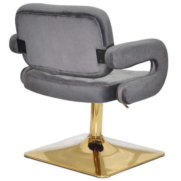 Стул Onder Mebli GOR 4-GD-BASE Серый B-1034 Бархат-2