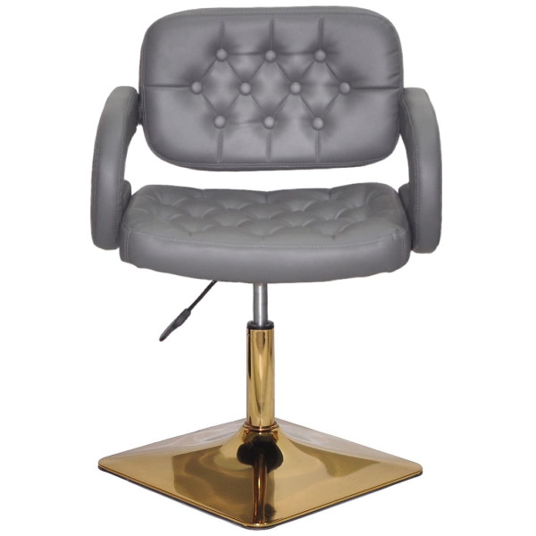 Стул Onder Mebli GOR 4-GD-BASE Серый 1001 Экокожа-1