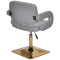 Стул Onder Mebli GOR 4-GD-BASE Серый 1001 Экокожа-2-thumb