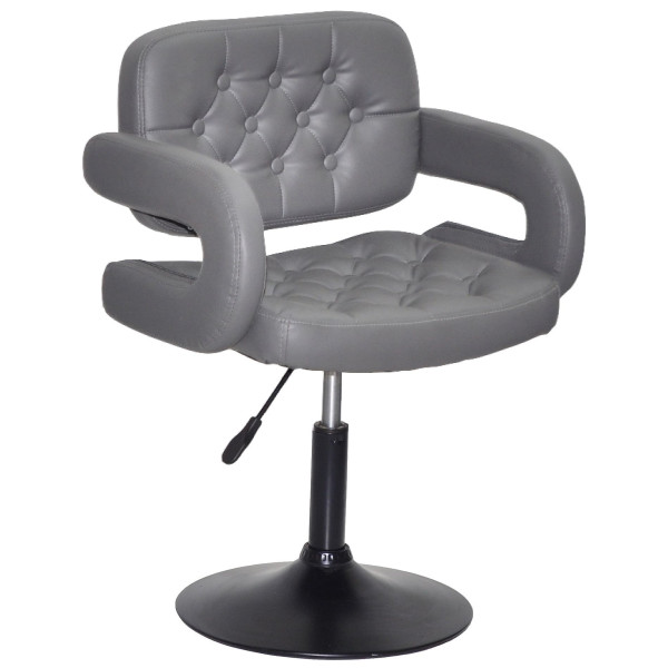 Стілець Onder Mebli GOR BK-BASE Сірий 1001 Екошкіра-0