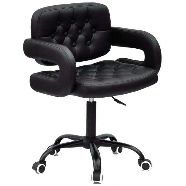 Стілець Onder Mebli GOR BK-Office Чорний Екошкіра-0