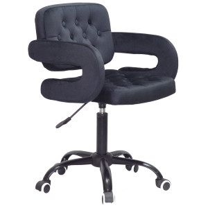 Стілець Onder Mebli GOR BK-Office Чорний B-1011 Оксамит