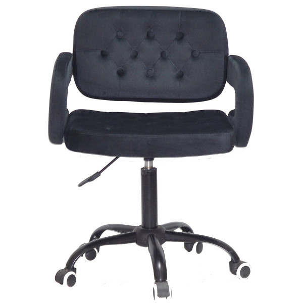 Стілець Onder Mebli GOR BK-Office Чорний B-1011 Оксамит-1