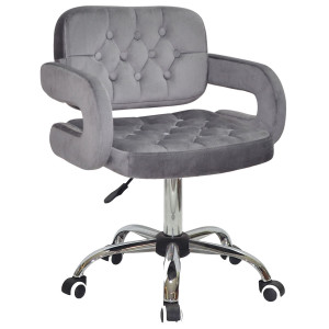 Стілець Onder Mebli GOR CH-Office Сірий B-1034 Оксамит