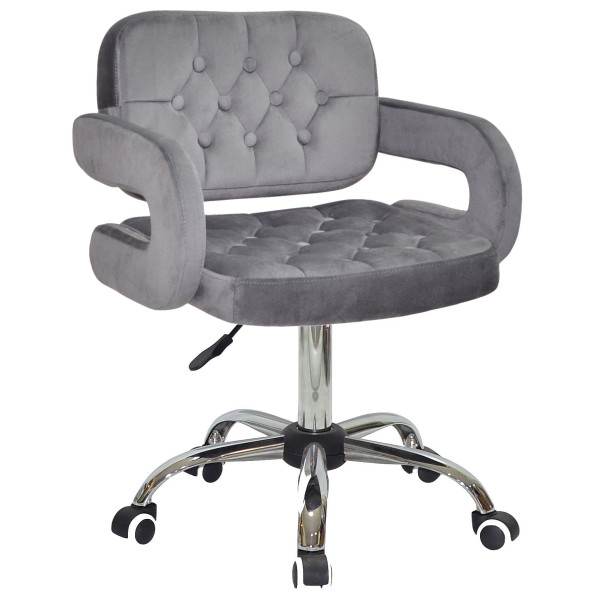 Стілець Onder Mebli GOR CH-Office Сірий B-1034 Оксамит-0