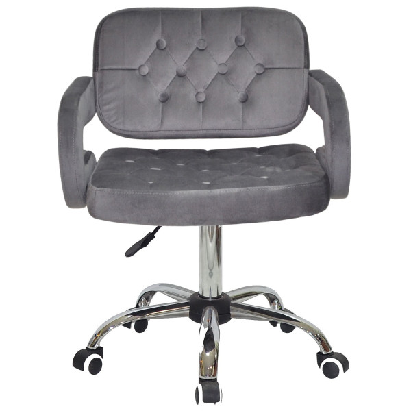Стілець Onder Mebli GOR CH-Office Сірий B-1034 Оксамит-1