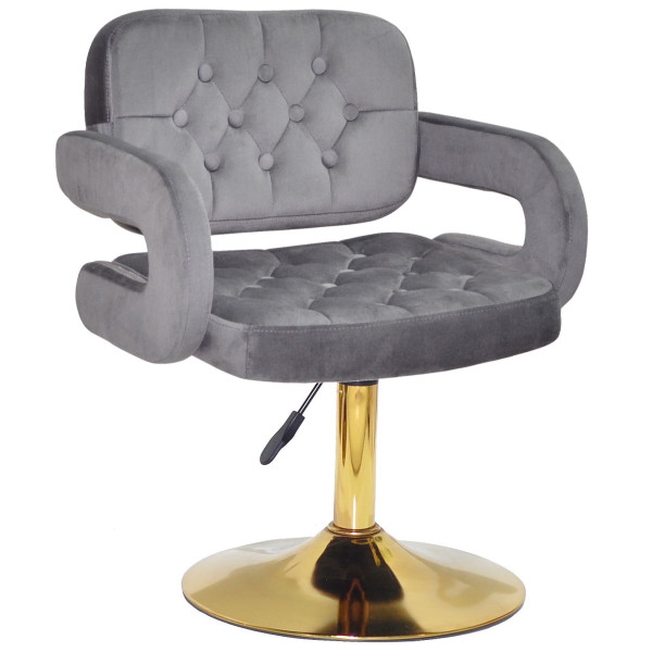 Стул Onder Mebli GOR GD-BASE Серый B-1034 Бархат-0